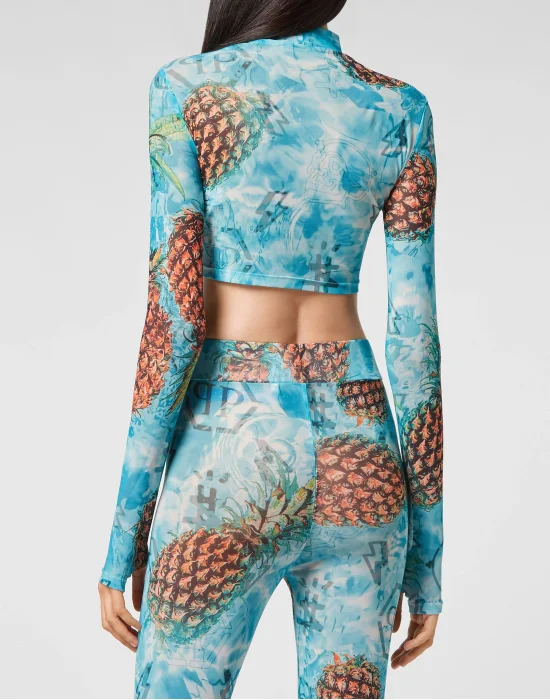 LS Top Stretch Pineapple Skies