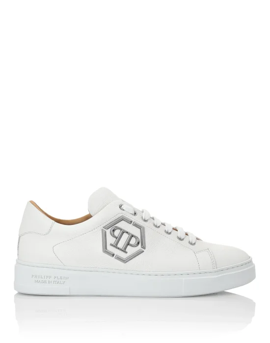 Leather Lo-Top Sneakers Hexagon