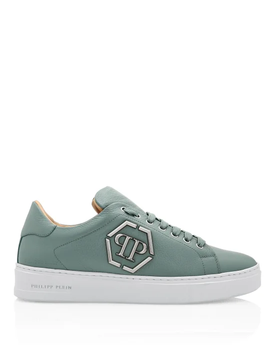 Leather Lo-Top Sneakers Hexagon