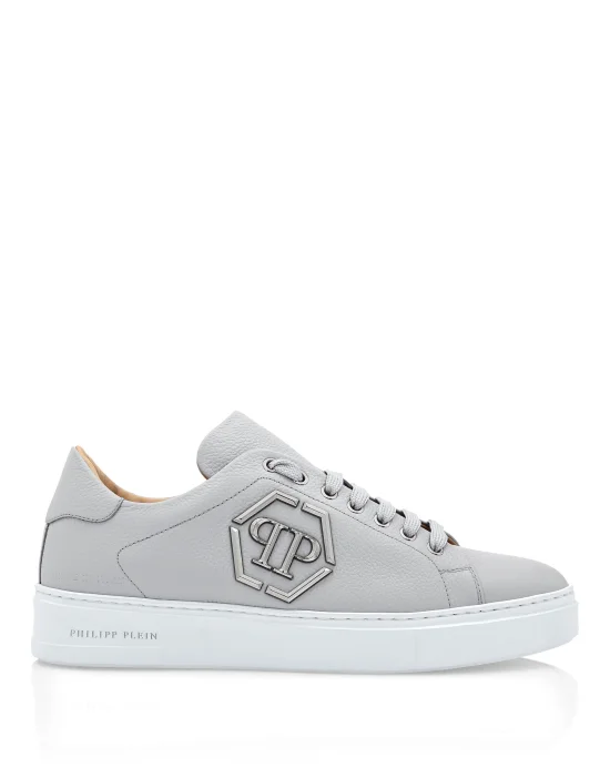 Leather Lo-Top Sneakers Hexagon