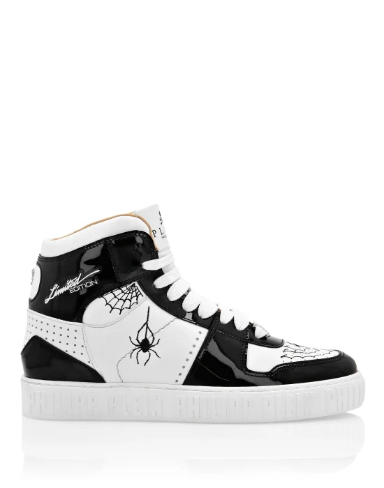 Leather Hi-Top Sneakers