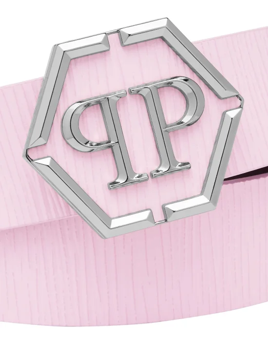 Leather Belt Hexagon