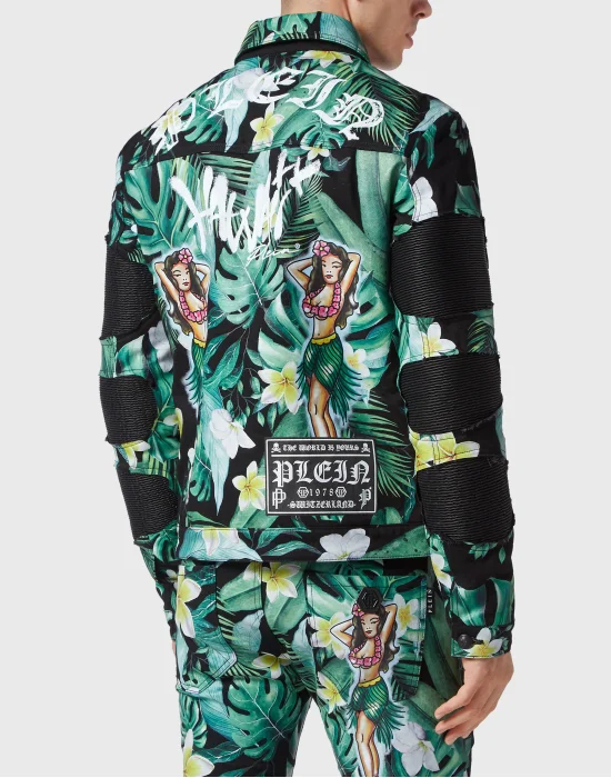Denim Zip Jacket Hawaii
