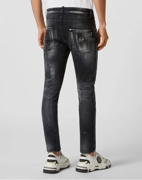 Denim Trousers Skinny Fit Hexagon