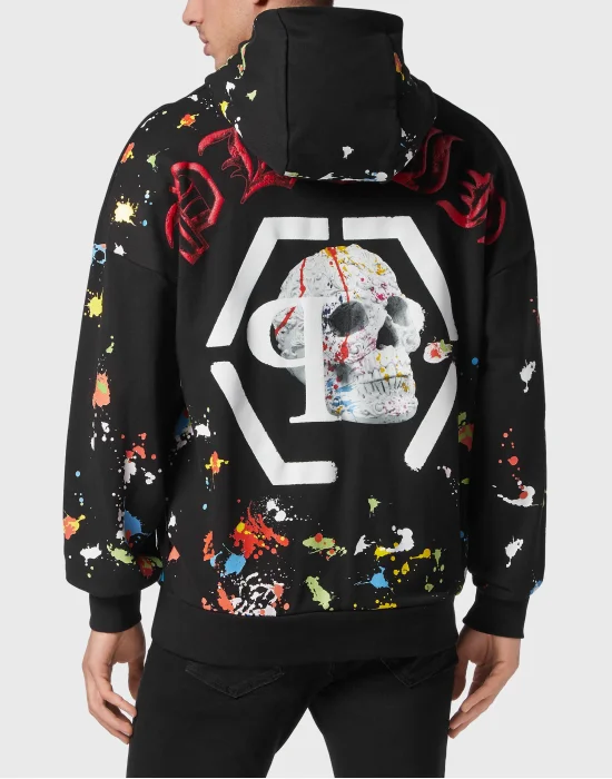 Hoodie sweatshirt Dripping Skull