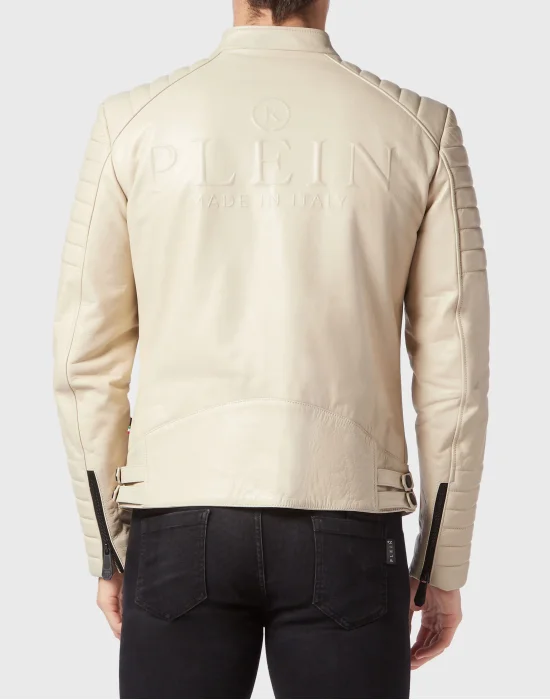 Leather Moto Jacket Iconic Plein