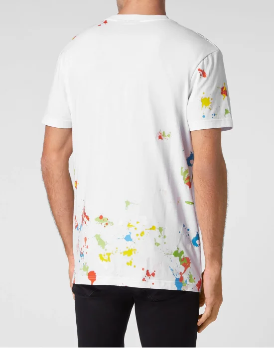 T-shirt Round Neck SS Dripping Skull