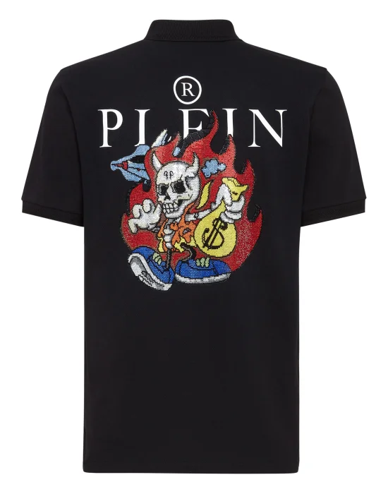 Slim Fit Polo shirt SS Skully Gang