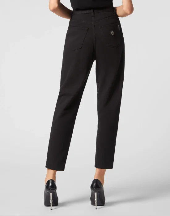 Denim Trousers Mom fit Hexagon