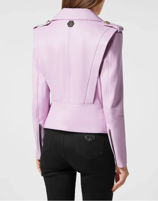 Leather Regular Fit Jacket