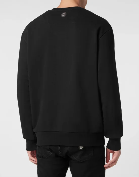 Sweatshirt LS with Crystals Paisley Gothic Plein