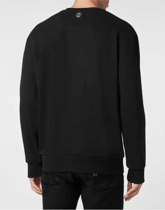 Sweatshirt LS with Crystals Paisley Gothic Plein