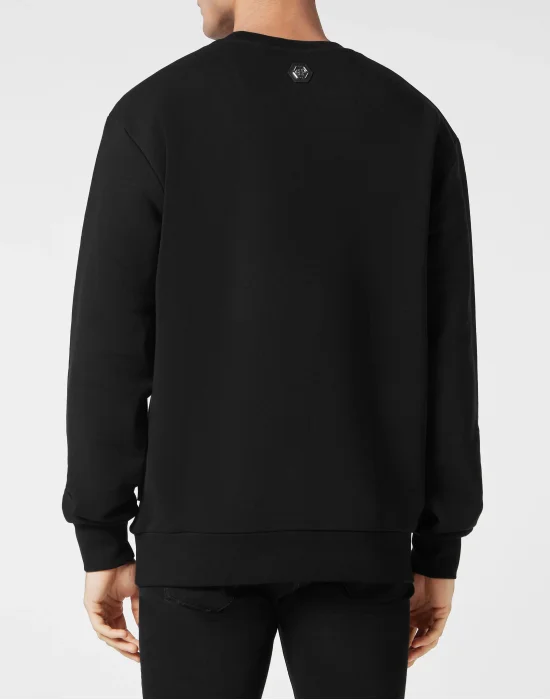 Sweatshirt LS with Crystals Paisley Gothic Plein