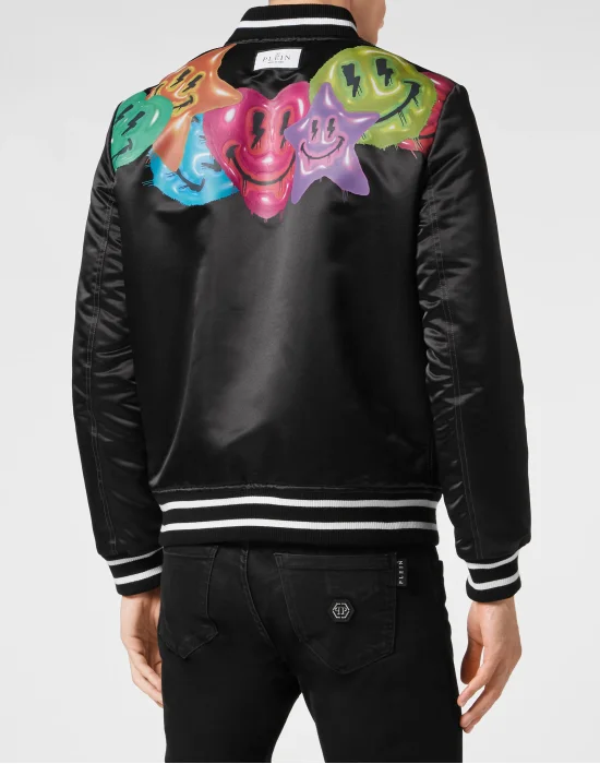 Satin Bomber Smile