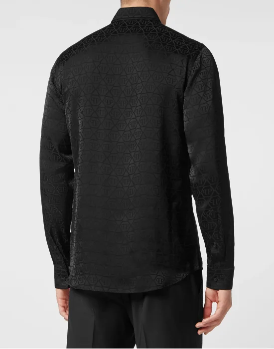 Jacquard Shirt Sugar Daddy Cut LS Monogram