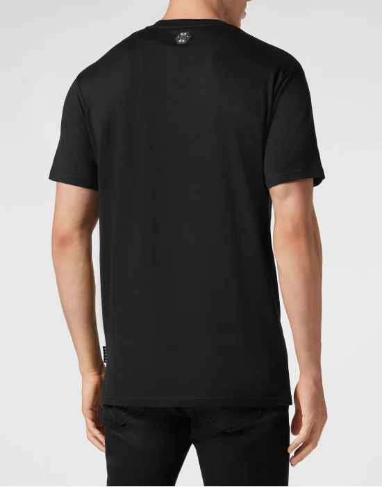 T-shirt Round Neck SS with Crystals Gothic Plein Strass