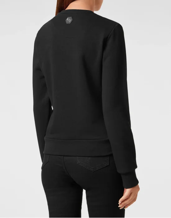 Sweatshirt LS with Crystals Teddy Bear