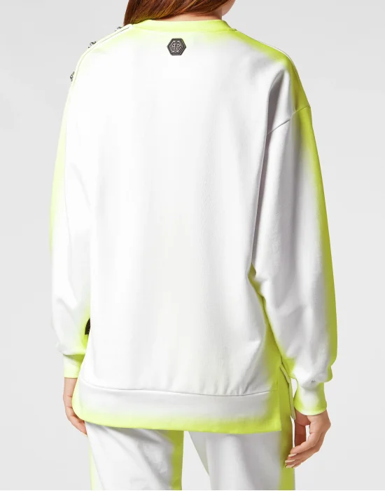 Sweatshirt Round Neck Fluo