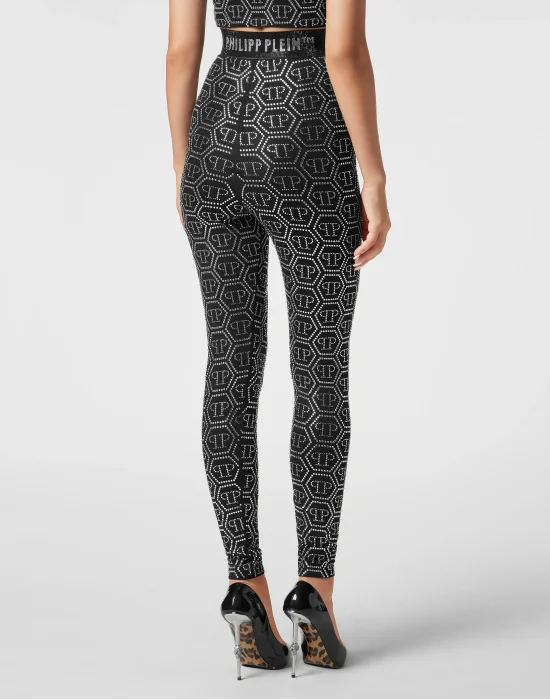 Leggings Monogram Strass