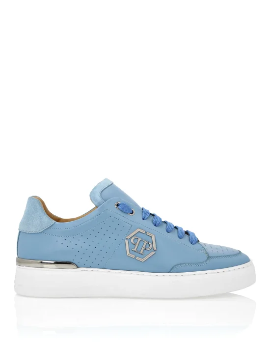 Mix Leather Lo-Top Sneakers
