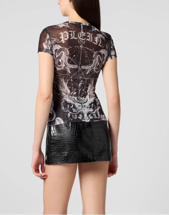 Tulle Sexy Pure Fit T-Shirt Butterfly Tattoo