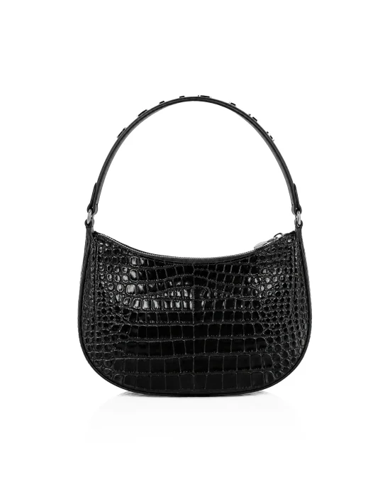 Leather Small Handle Bag Hexagon Cocco Print