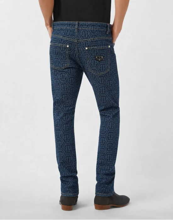 New Tapered Fit Jeans Monogram Basic