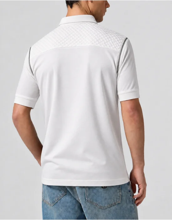 Polo T-Shirt Zippers On Sleeves