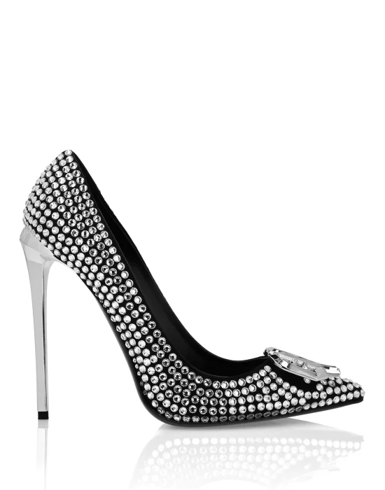 Strass High Heels Decollete Gothic Plein