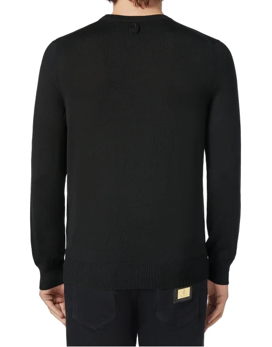 Pullover Round Neck LS Crest