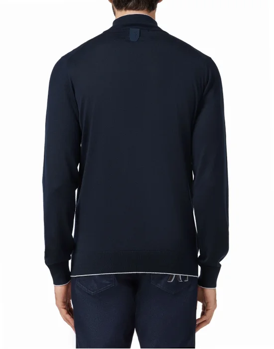 Pullover zip mock Crest
