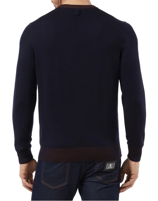 Pullover Round Neck LS Double B