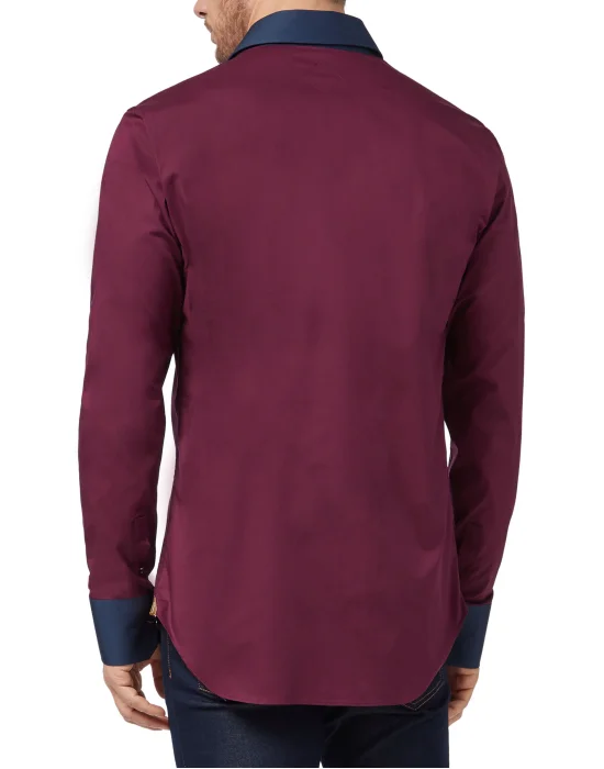 Shirt Silver Cut LS Milano/Multi Crest