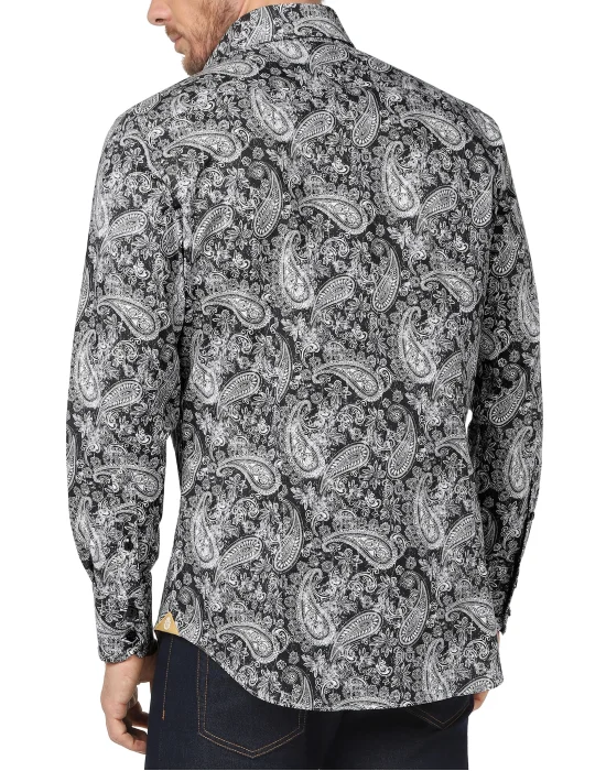 Shirt Gold Cut LS Flavio/Watch Paisley