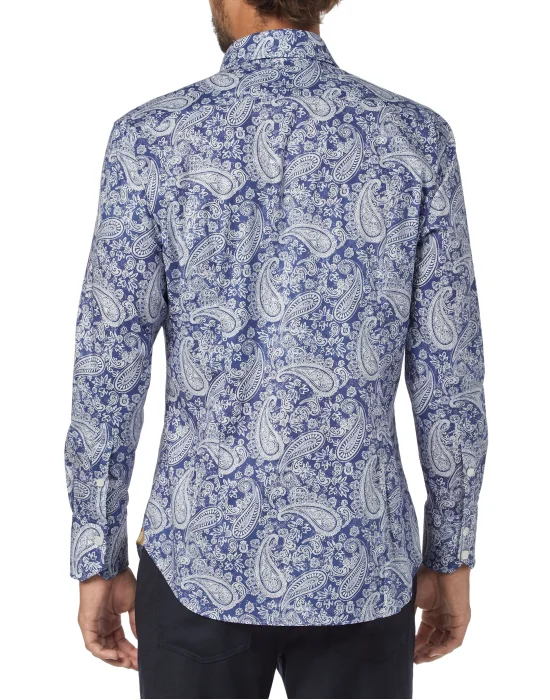 Shirt Gold Cut LS Flavio/Watch Paisley