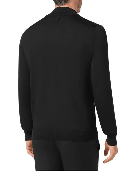 Pullover zip mock Crest