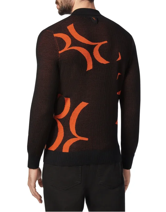 Pullover zip mock Double B
