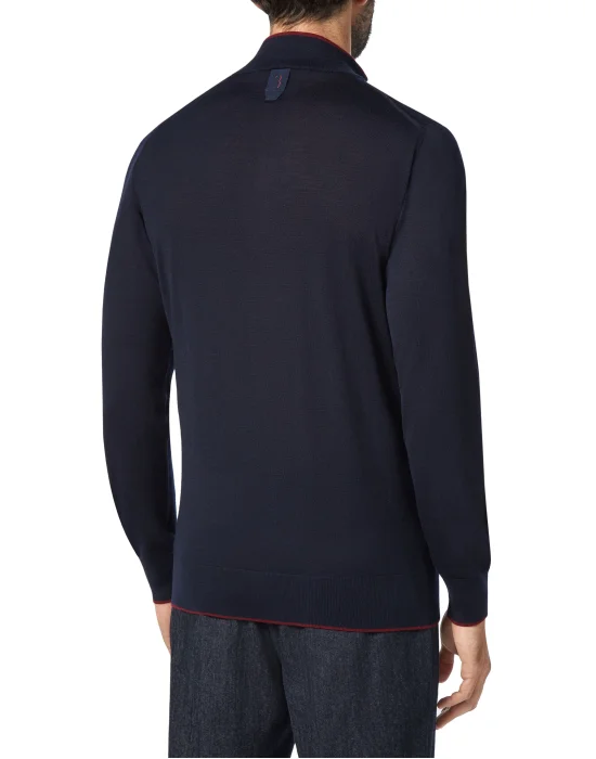 Pullover zip mock Crest