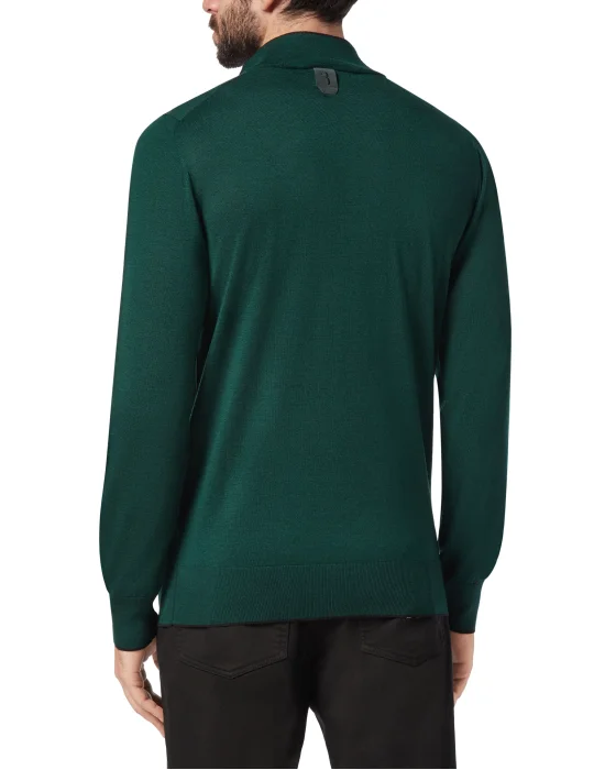 Pullover zip mock Crest