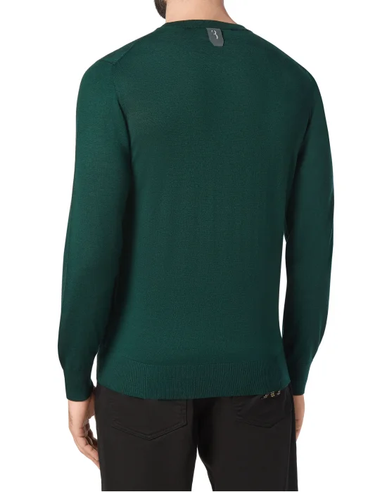Pullover Round Neck LS Double B