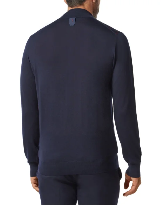 Pullover zip mock Double B