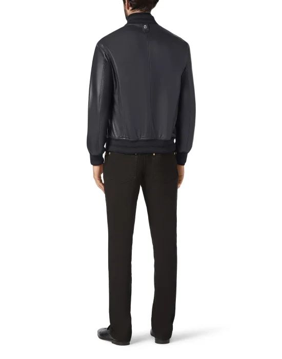 Leather Bomber Double B