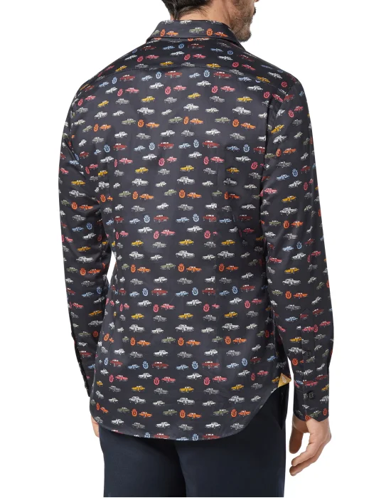 Shirt Silver Cut LS/Milano Cars Racing