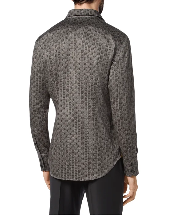 Shirt Gold Cut LS/Milano Crest