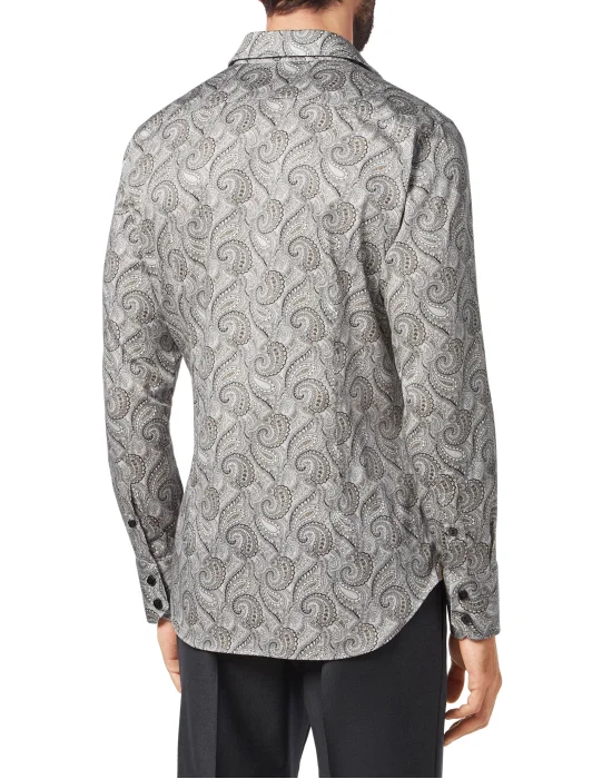 Shirt Silver Cut LS/Milano Paisley