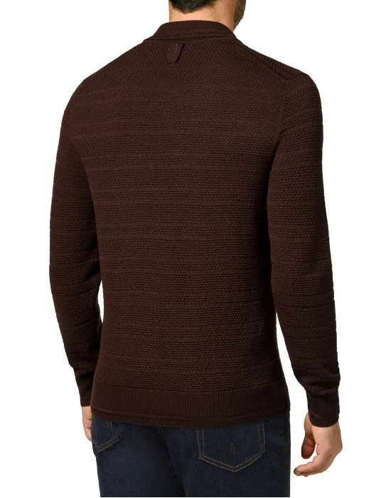Merino wool Pullover zip mock Istitutional