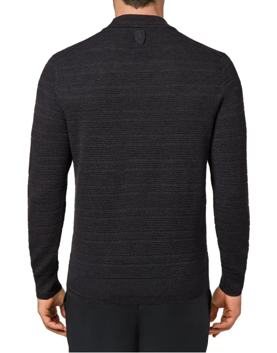 Merino wool Pullover zip mock Istitutional