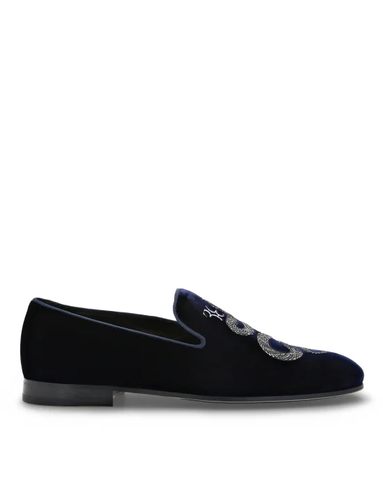 Velvet Loafers Snake