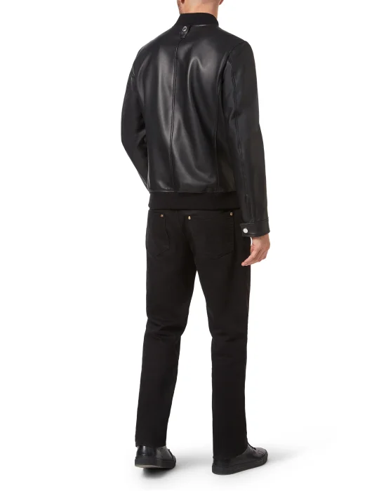 Leather Bomber  Crest