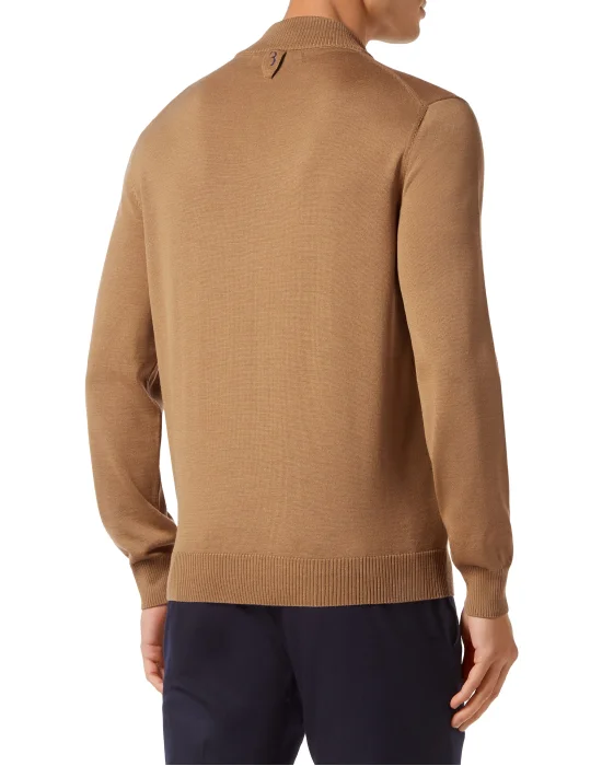Wool and Silk Pullover full zip